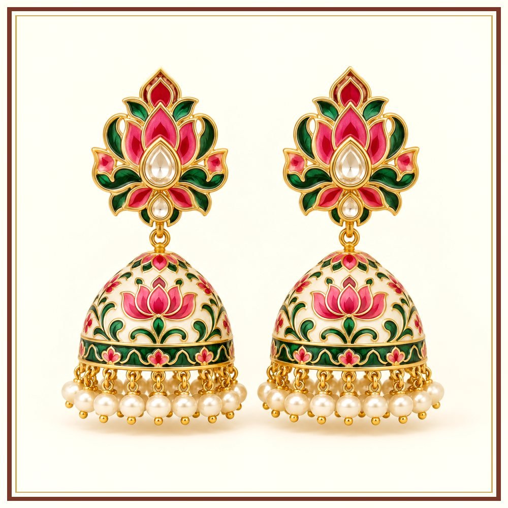 Phool Patti Moti-Style Earrings Heritage Edition