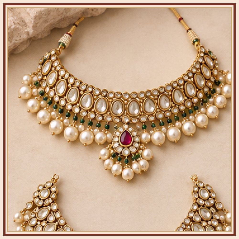 Phool Patti Moti-Style Necklace Heritage Edition
