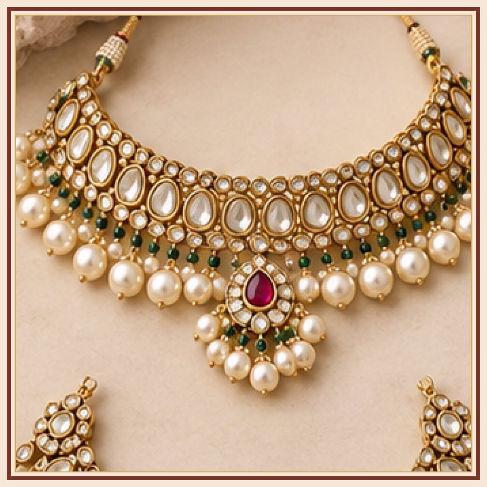 Phool Patti Moti-Style Necklace Heritage Edition