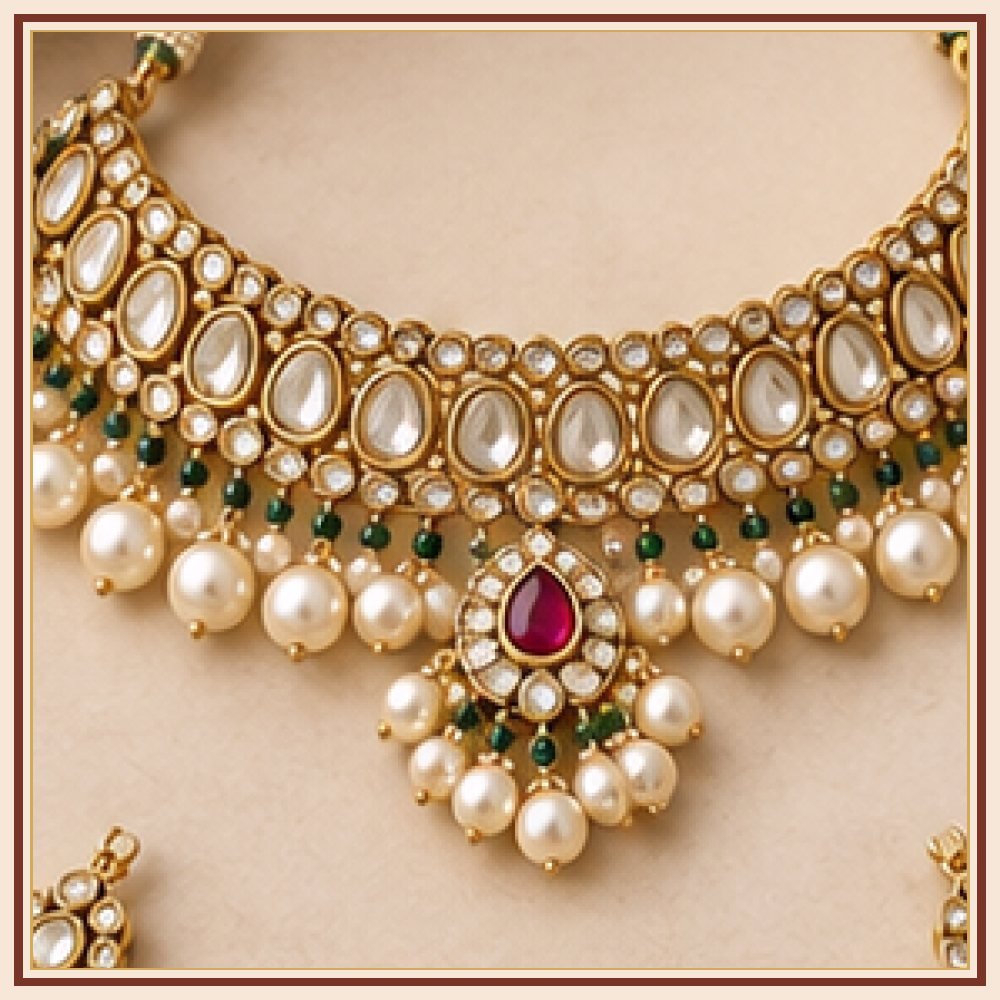 Phool Patti Moti-Style Necklace Heritage Edition