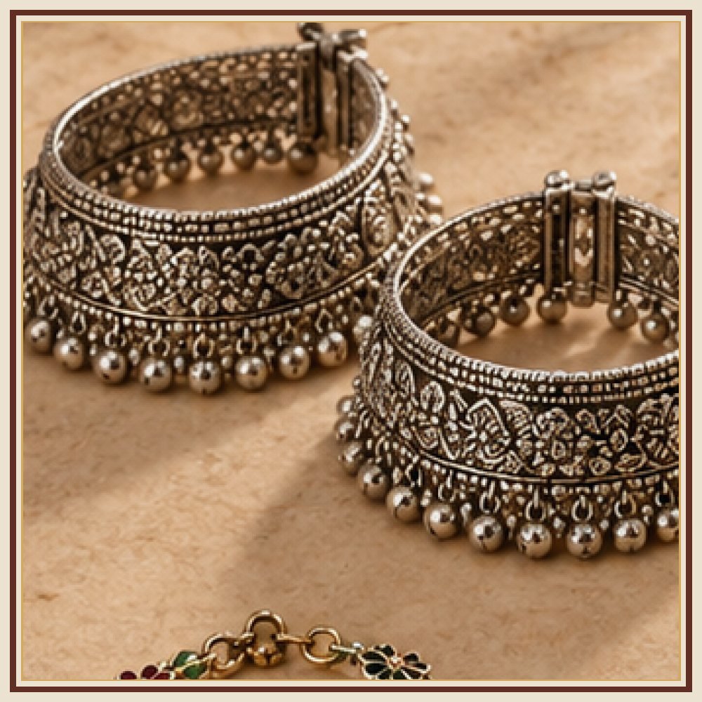 Phool Patti Payal Anklet Pair Heritage Edition