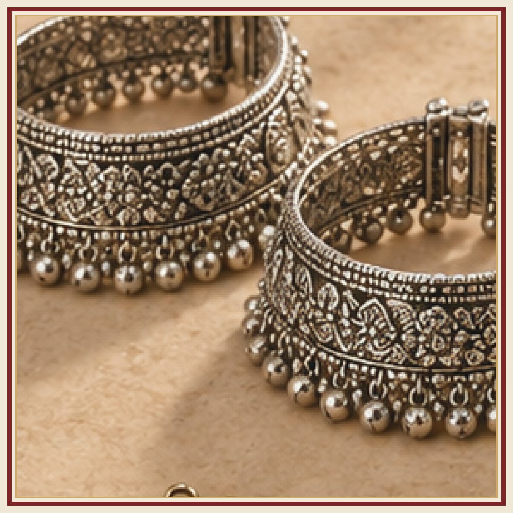 Phool Patti Payal Anklet Pair Heritage Edition