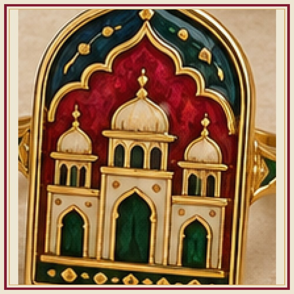 Raj Dwar Meenakari Jharokha Ring
