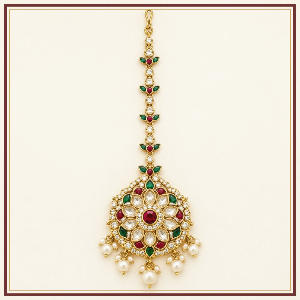 Raj Mandala Borla Rakhdi Headpiece