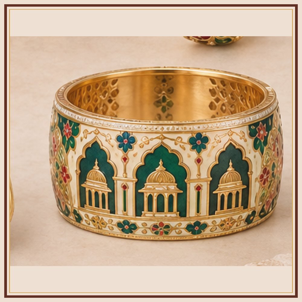 Raj Mandala Meenakari Kada Heritage Edition