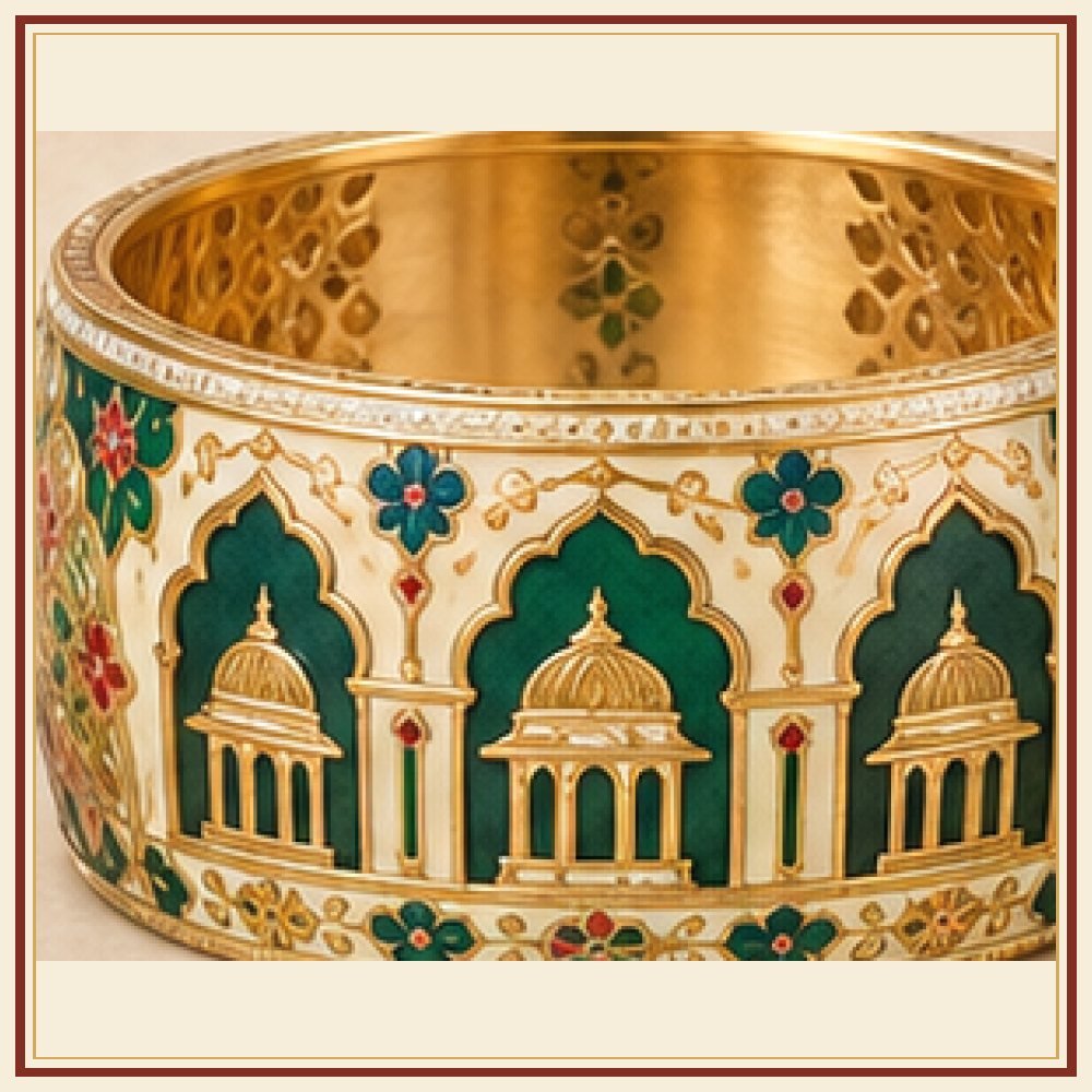 Raj Mandala Meenakari Kada Heritage Edition
