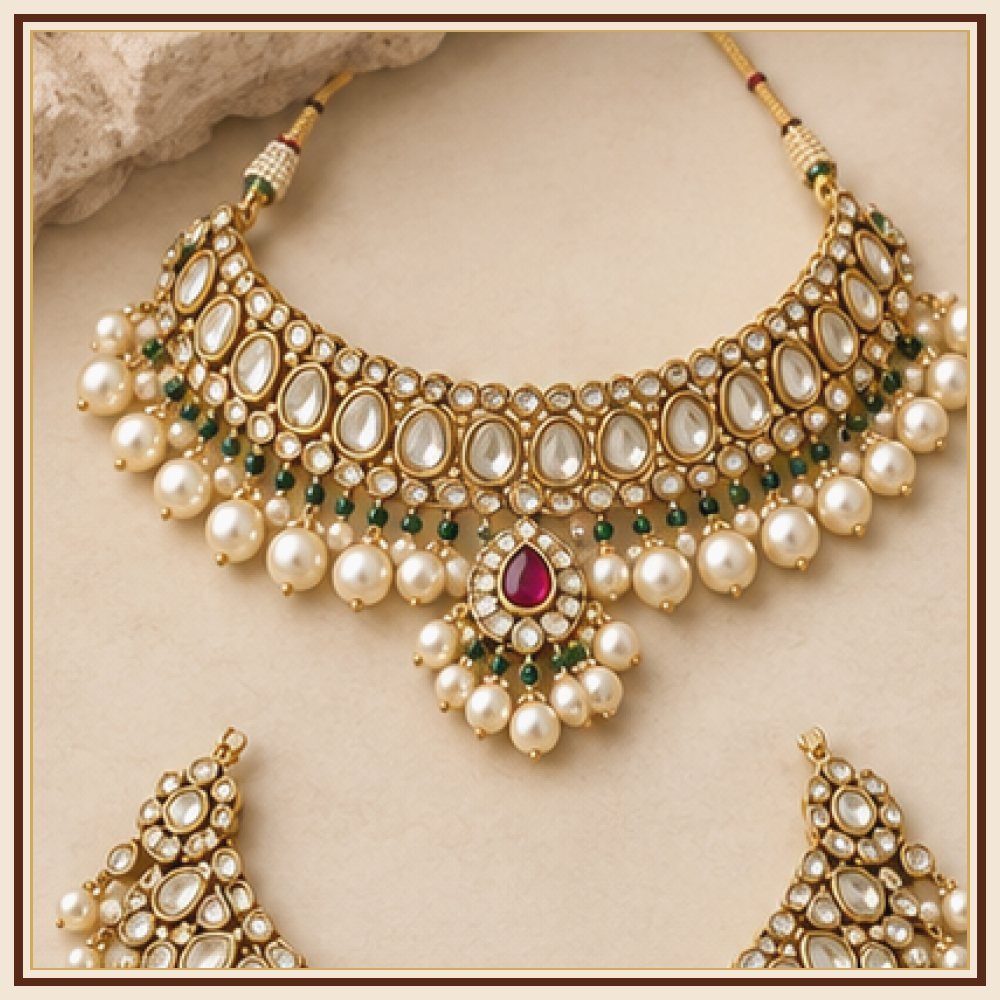 Raj Mandala Moti-Style Necklace Heritage Edition
