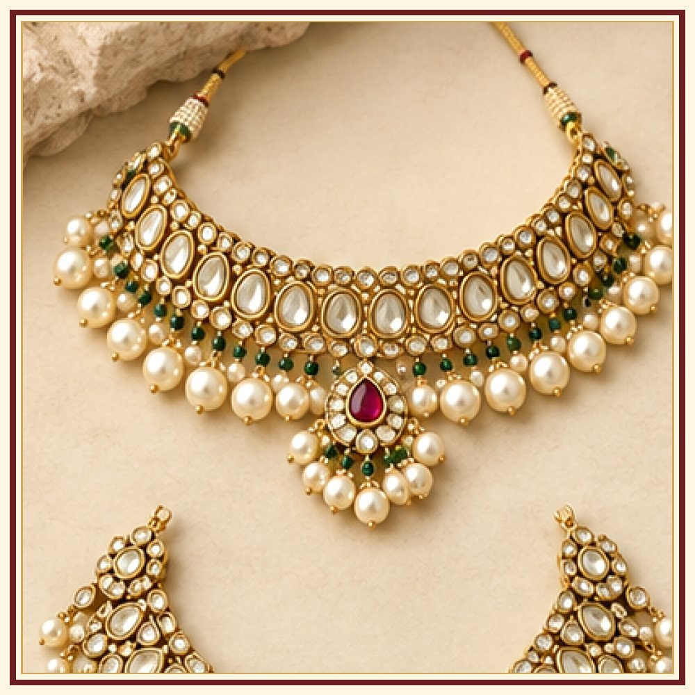 Raj Mandala Moti-Style Necklace Heritage Edition