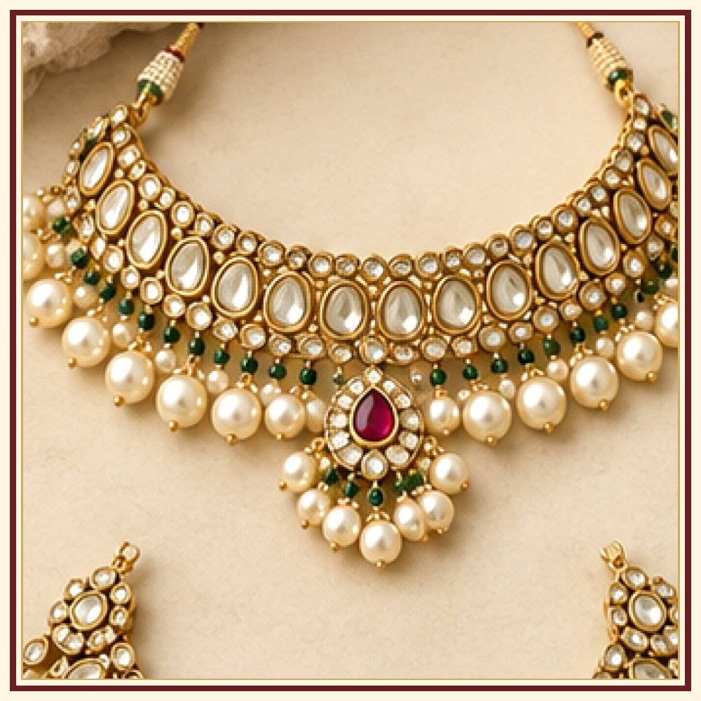 Raj Mandala Moti-Style Necklace Heritage Edition