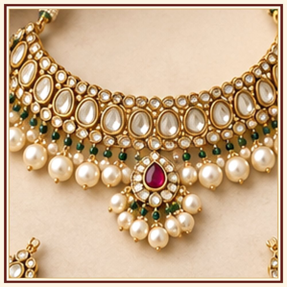 Raj Mandala Moti-Style Necklace Heritage Edition