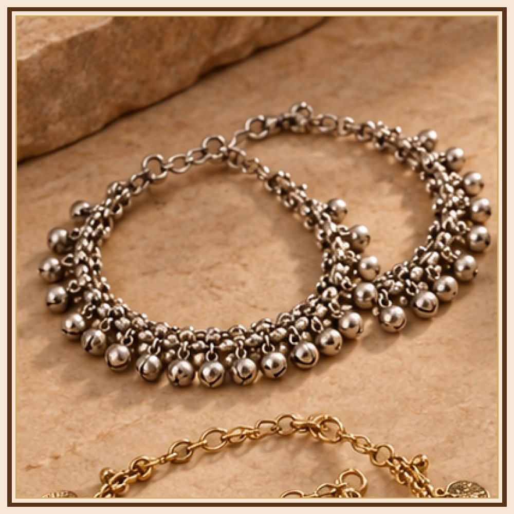 Raj Mandala Payal Anklet Pair Heritage Edition