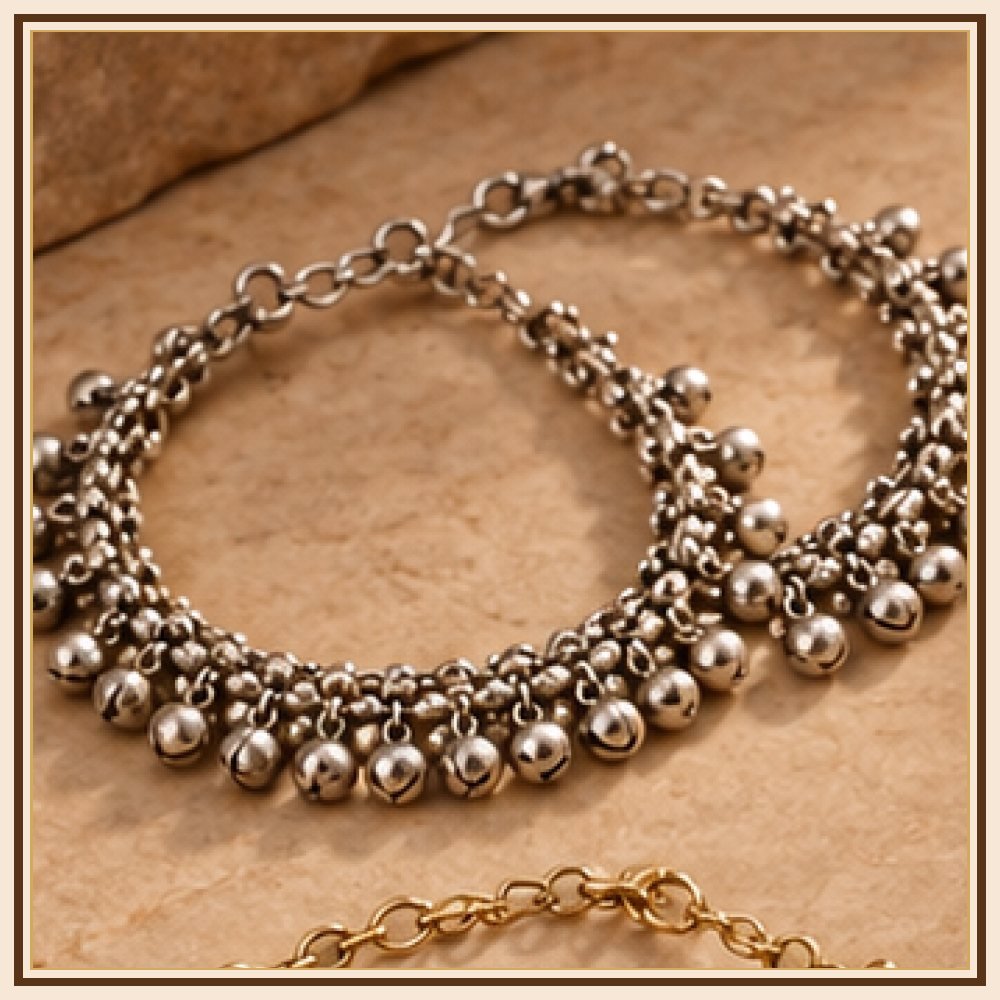 Raj Mandala Payal Anklet Pair Heritage Edition