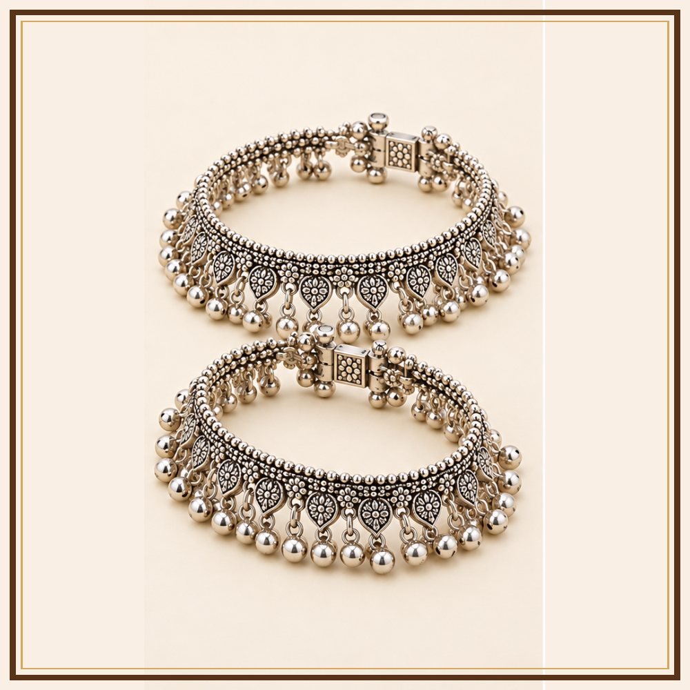 Raj Mandala Payal Anklet Pair Heritage Edition