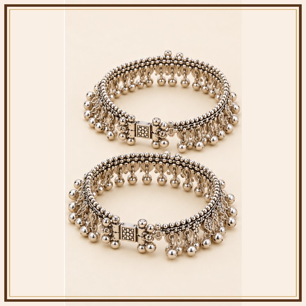 Raj Mandala Payal Anklet Pair Heritage Edition