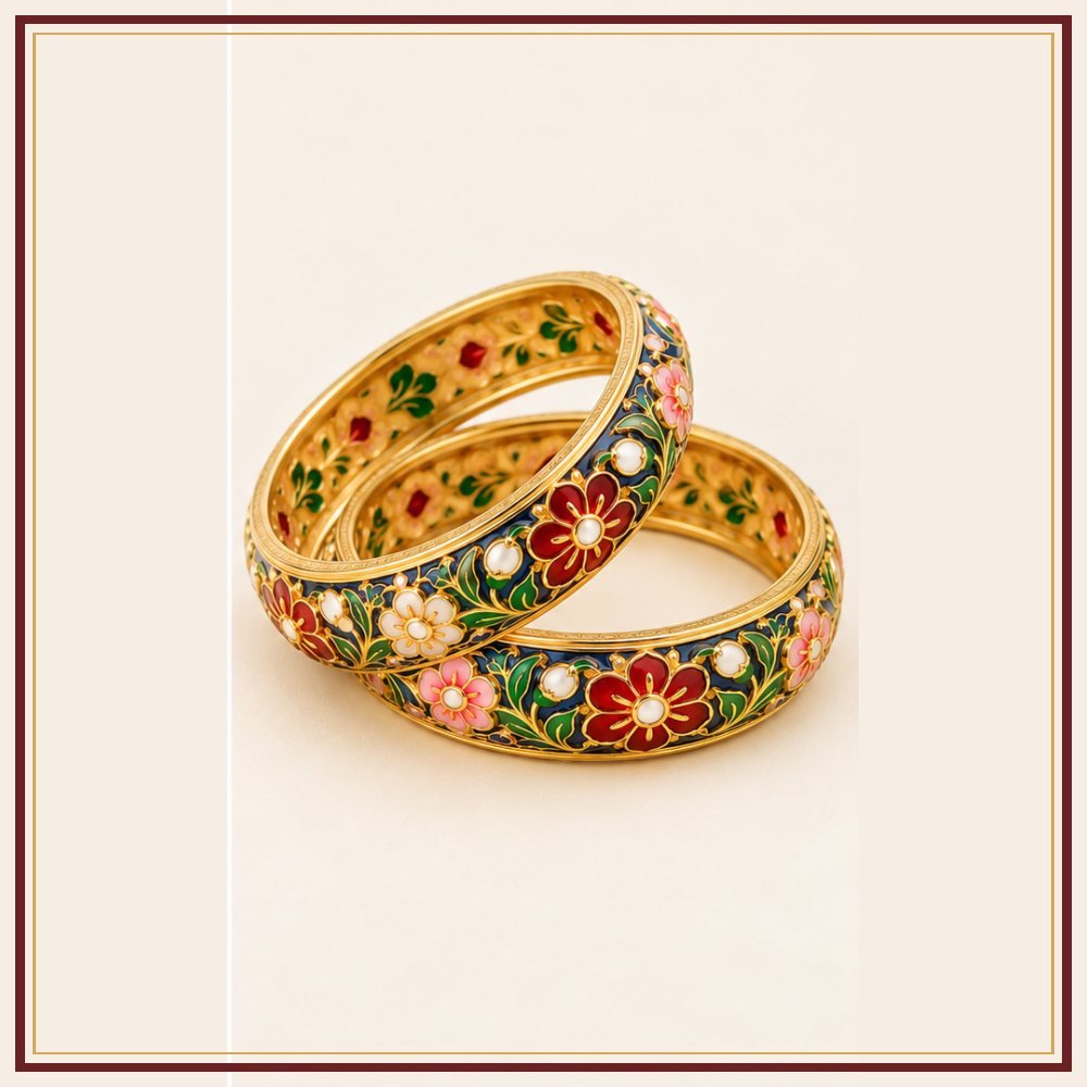 Raj Mandala Rajasthani Glass Bangle Set