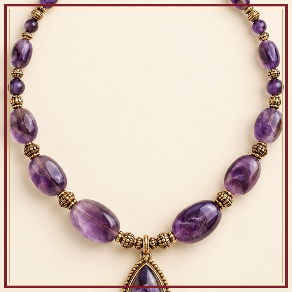 Raj Mandala Semi-Precious-Style Necklace Heritage Edition