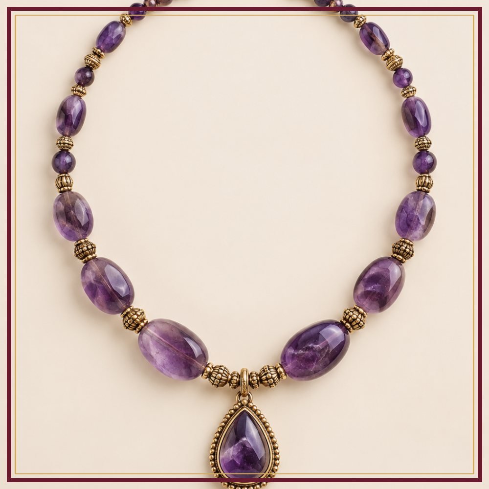Rose Quartz Gulab Necklace