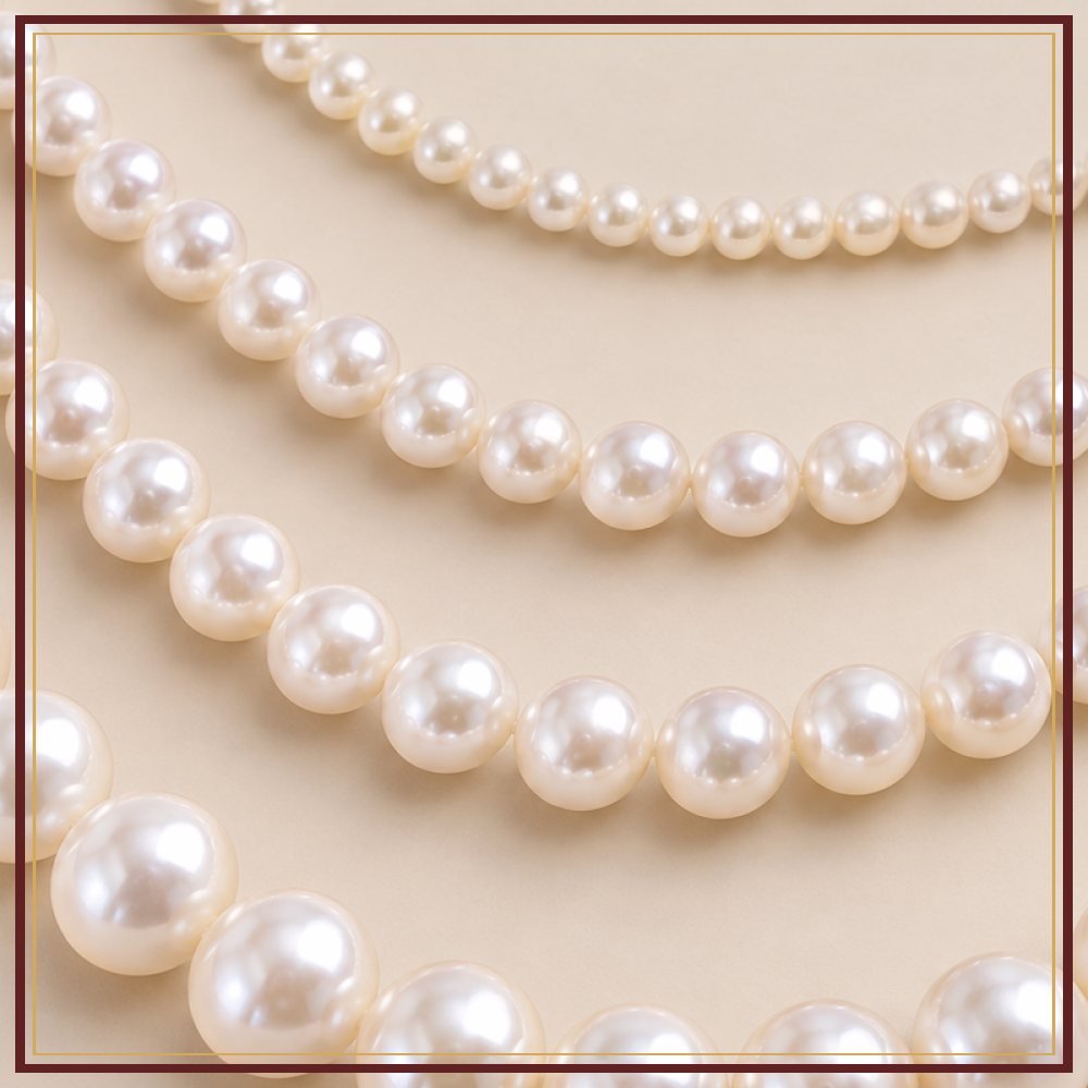 Round Freshwater Pearl String – 3–4 mm
