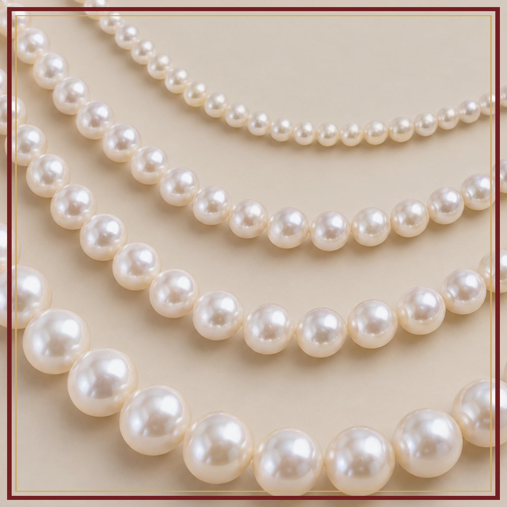 Round Freshwater Pearl String – 8–9 mm