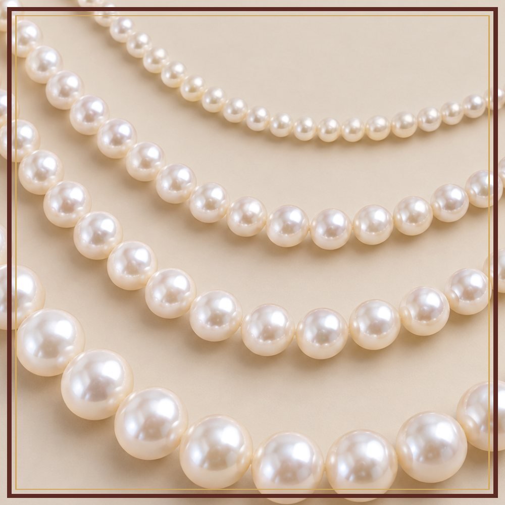 Round Freshwater Pearl String – 9–10 mm