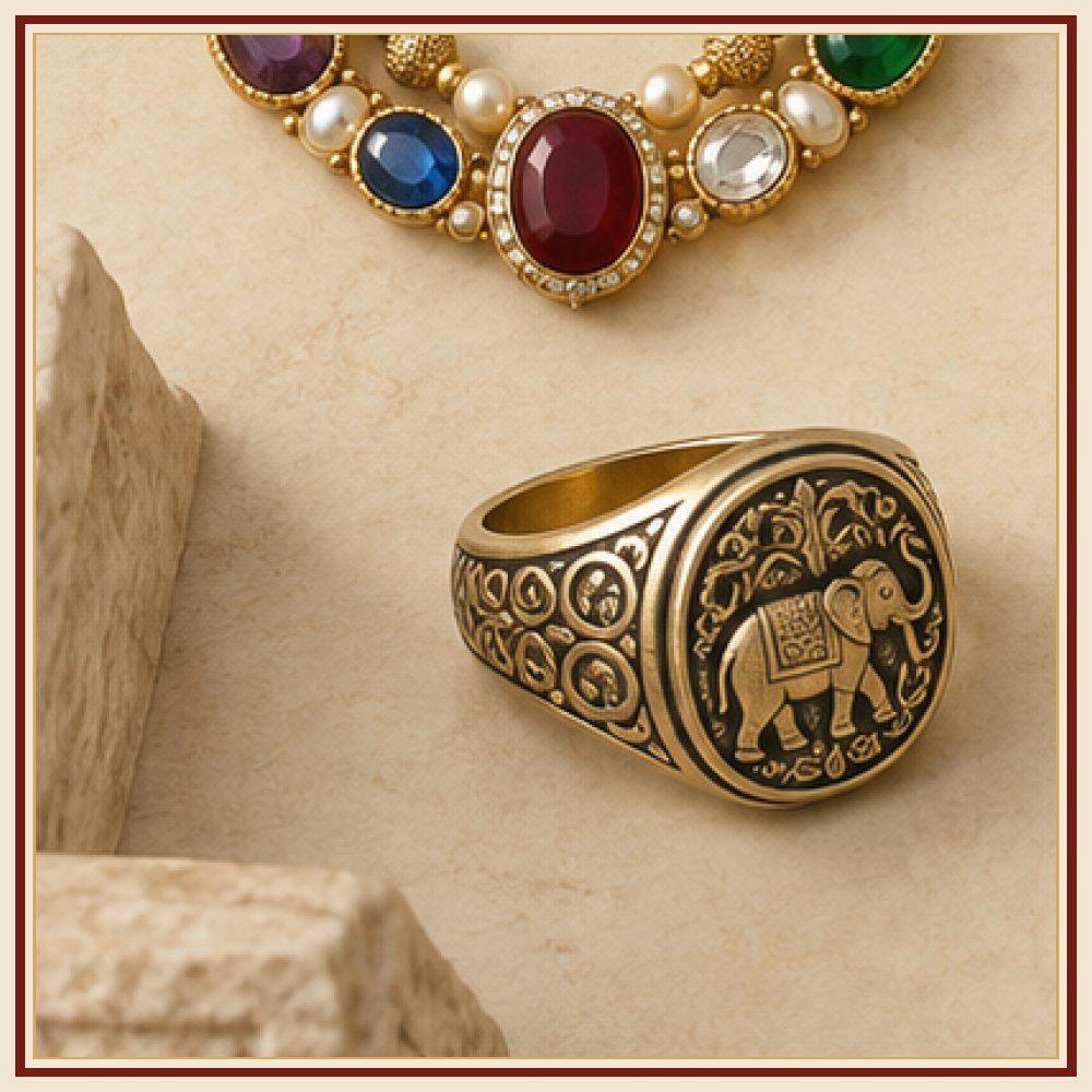 Sher Mukut Engraved Ceremonial Kada
