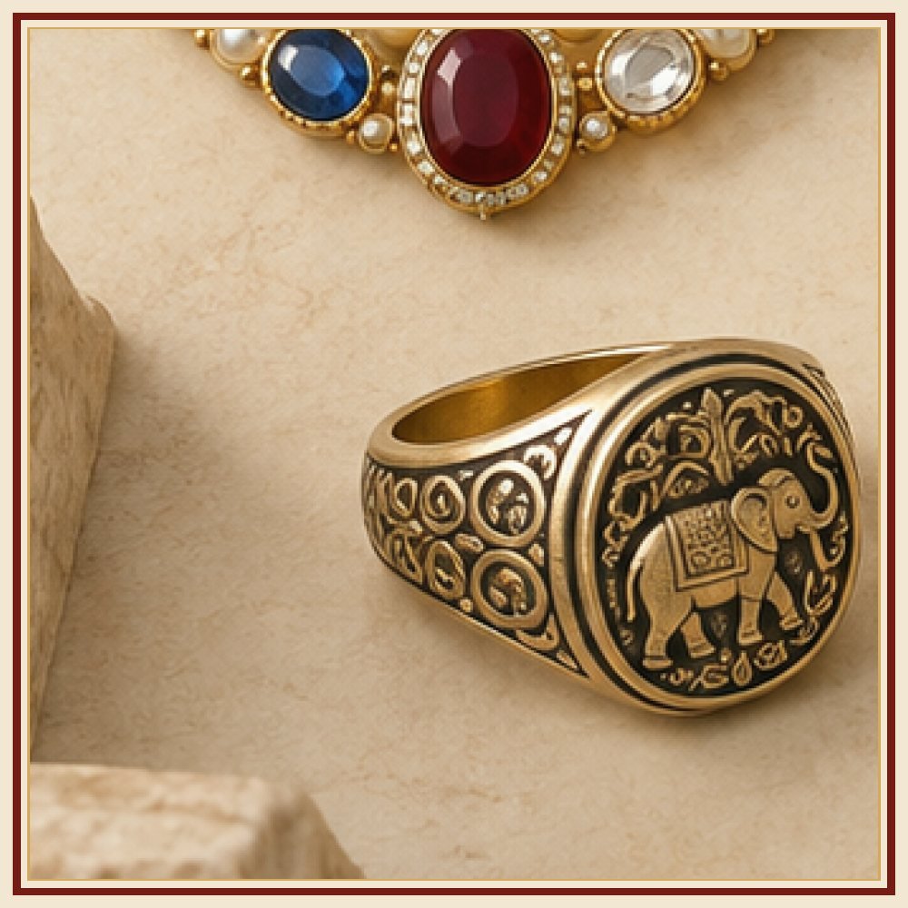 Sher Mukut Engraved Ceremonial Kada