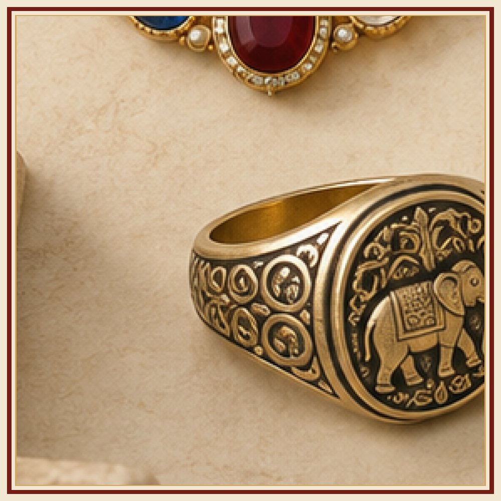 Sher Mukut Engraved Ceremonial Kada