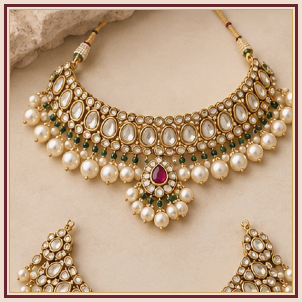 Raj Mandala Moti-Style Necklace Heritage Edition