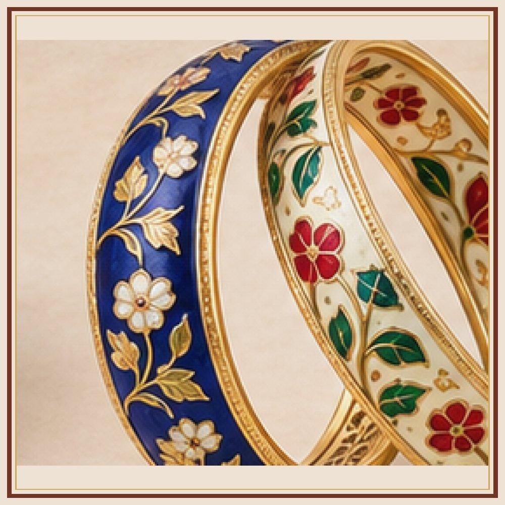 Suraj Pol Meenakari Kada Heritage Edition
