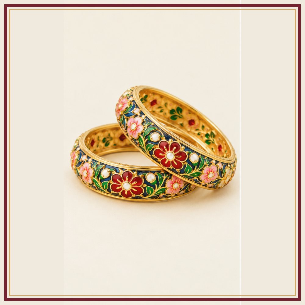 Suraj Rajasthani Glass Bangle Set
