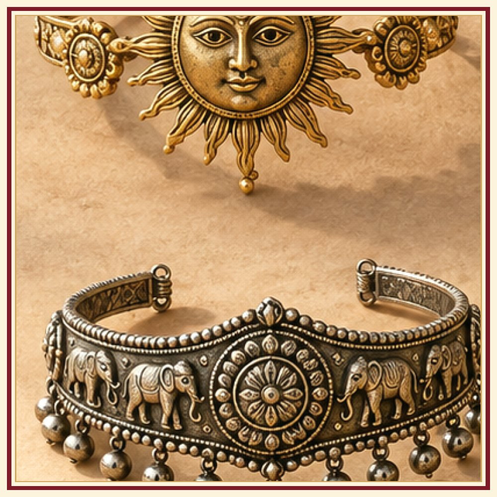 Surya Dev Medallion Armlet