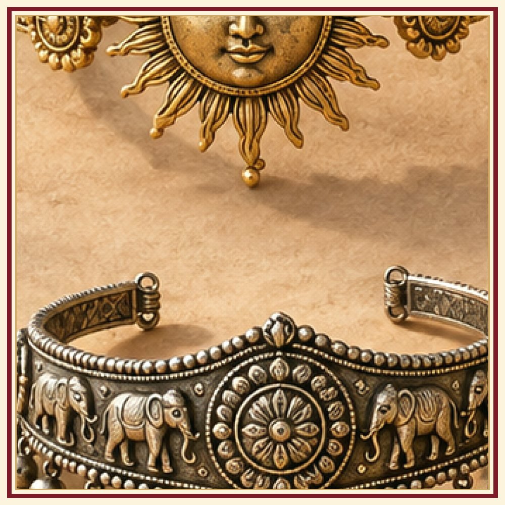 Surya Dev Medallion Armlet