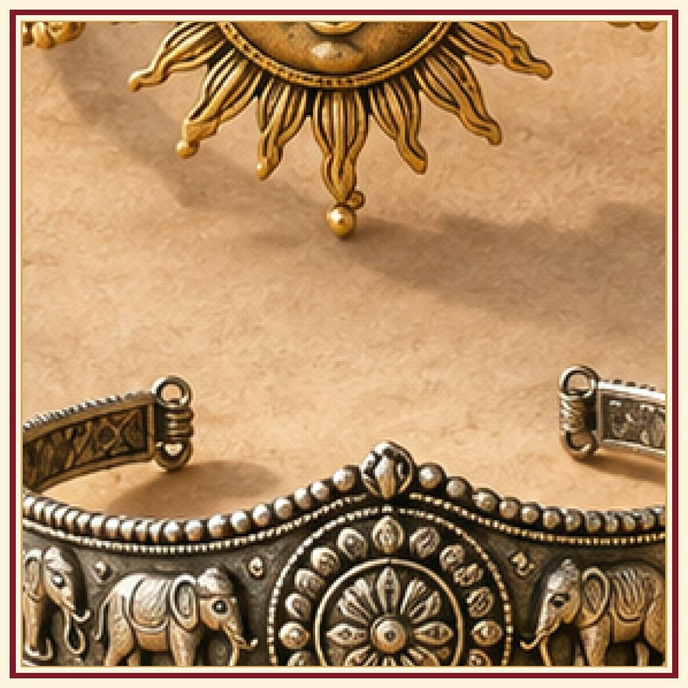 Surya Dev Medallion Armlet