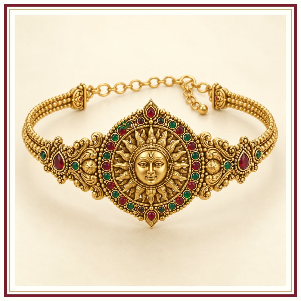 Surya Dev Medallion Armlet