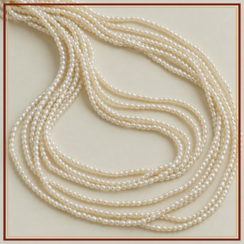 White Seed Pearl String – 1.5–2 mm