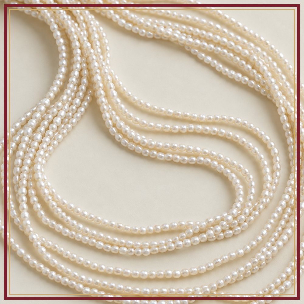 White Seed Pearl String – 2–2.5 mm